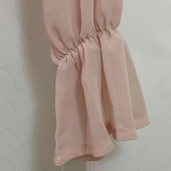 Nasty Gal Ruffle Chiffon Tie Front Blouse - Picture 10 of 15